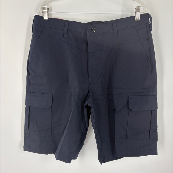 Red Kap Cargo Shorts Mens 36W x 12in Navy WORK WEAR UNIFORM RUGGED NWT - Picture 1 of 6